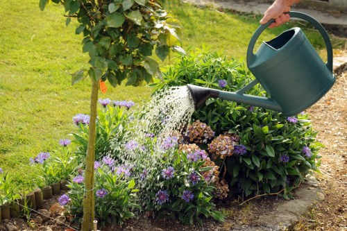 Careful waste separation for local garden recycling service