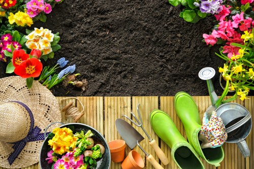 Seasonal planting by gardeners in Lisson Grove